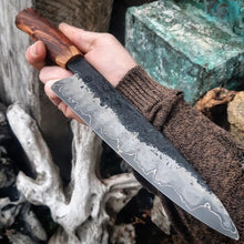 Wrought Iron & Nickel Chef Knife