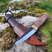 Bronze Redwood Puukko Bushcraft Knife