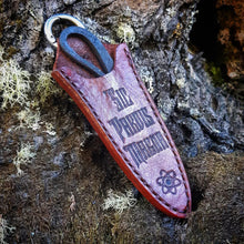Sic Parvis Magna Blacksmith Knife with Sheath
