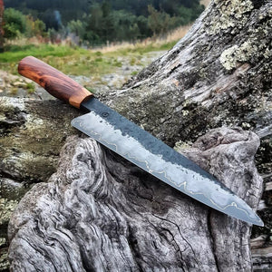 Wrought Iron & Nickel Chef Knife