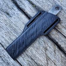 Sheathed Damascus Steel Utility Knife