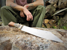 Broad Seax Chopper with the maker Benjmain Madden 