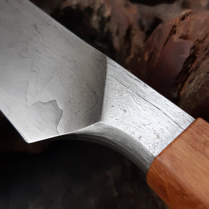 Medieval Carving Knife integral bolster shape and steel pattern 